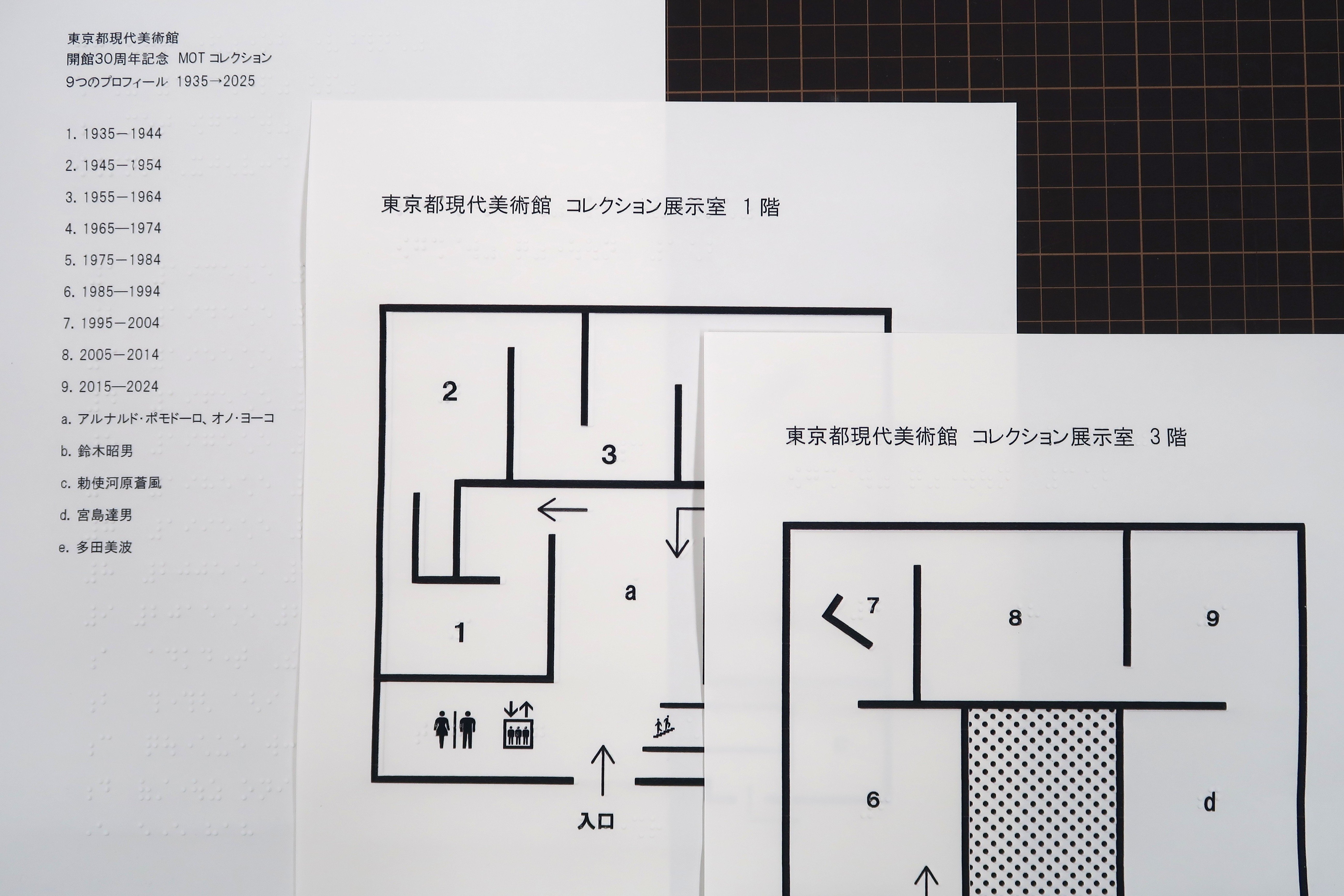 コレクション展 触察フロアマップ